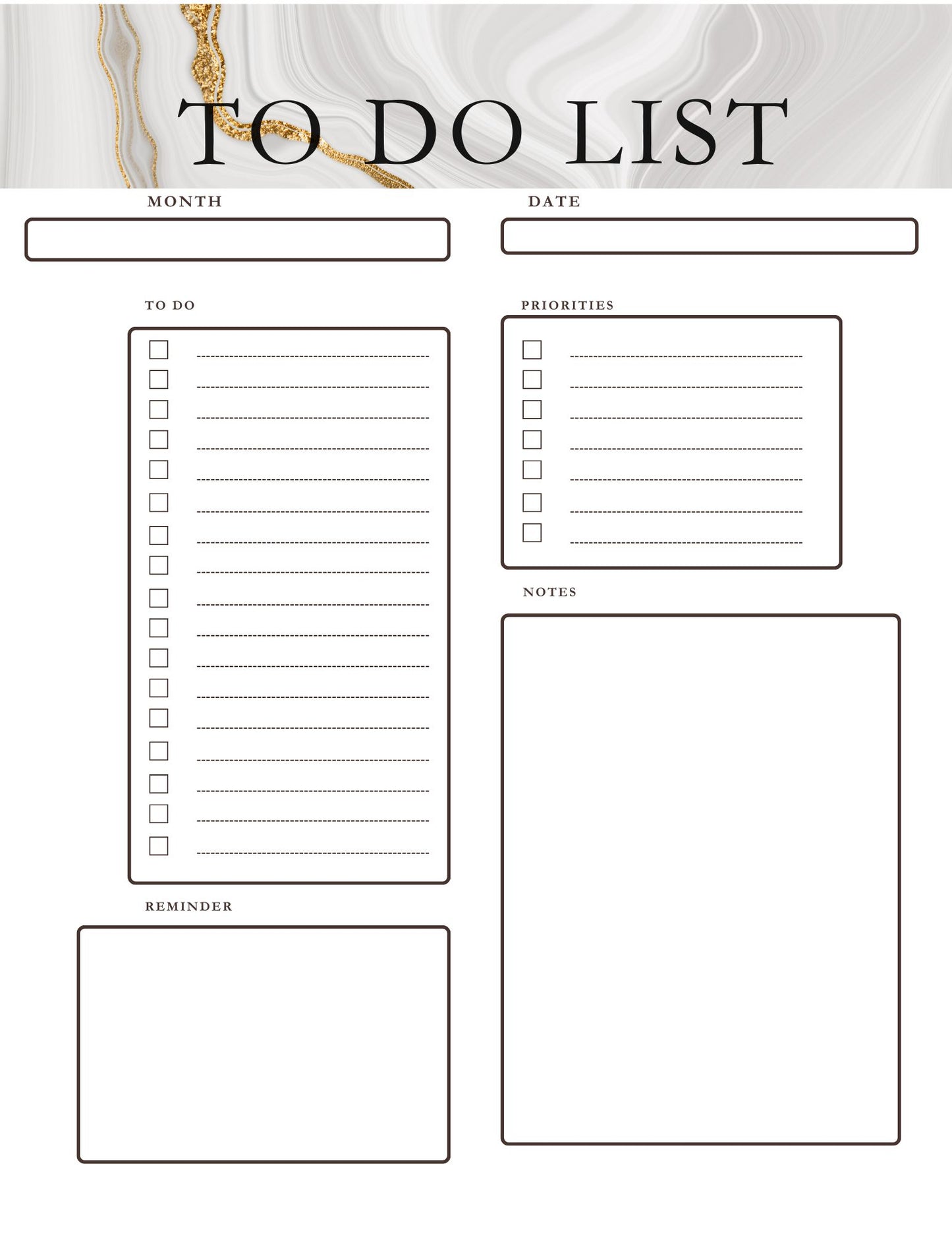 To-Do-List Gold- Planner