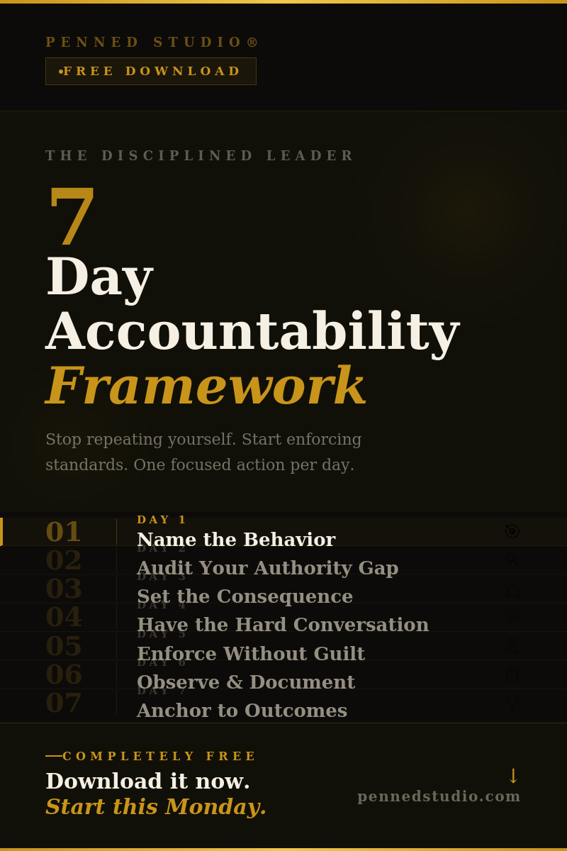 FREE 7-Day Accountability Framework